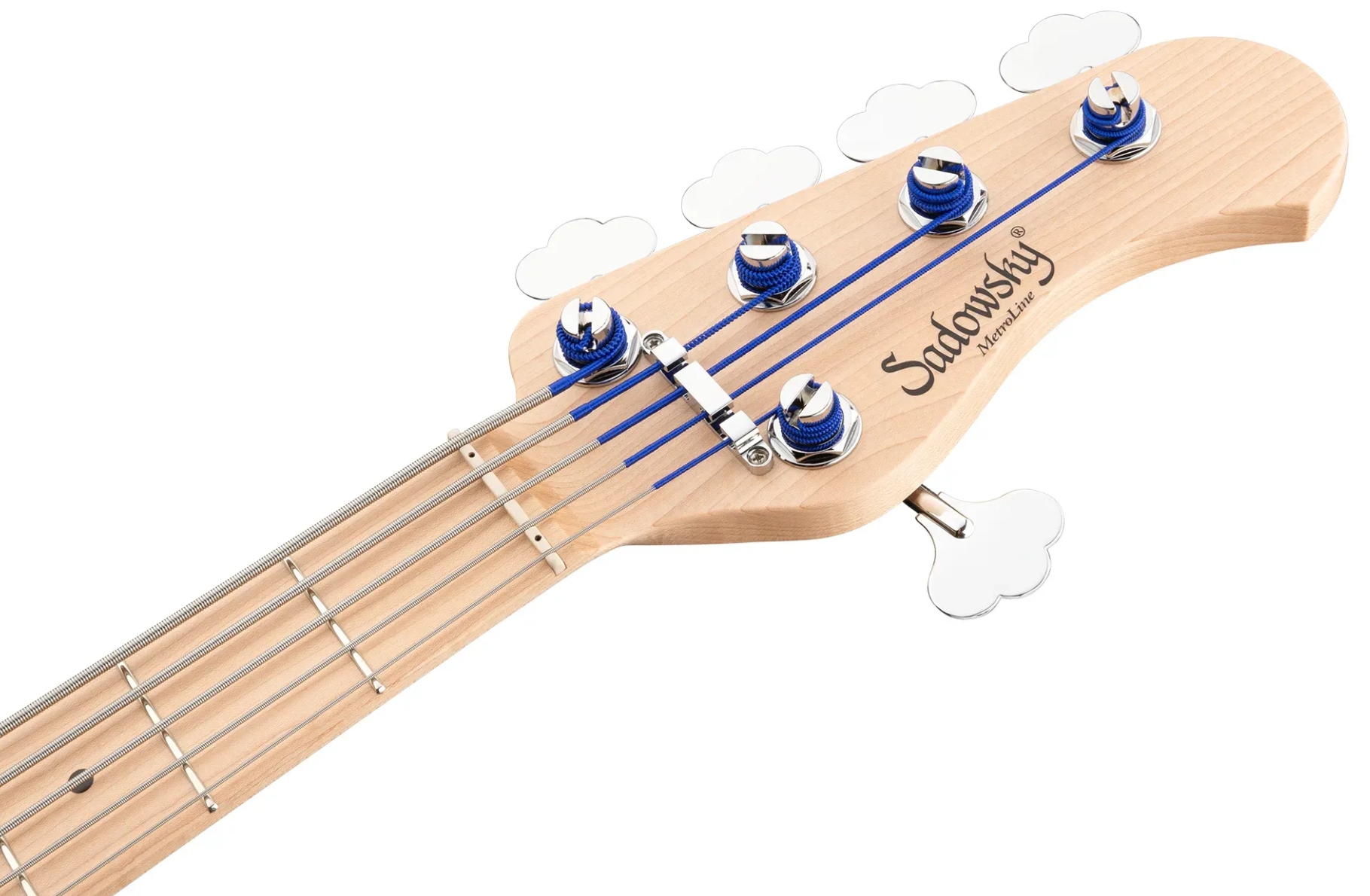 Sadowsky Hybrid Pj Bass 21 Fret Ash 5c Metroline All Active Mn - Ocean Blue Transparent Satin - Basse Électrique Solid Body - Variation 4