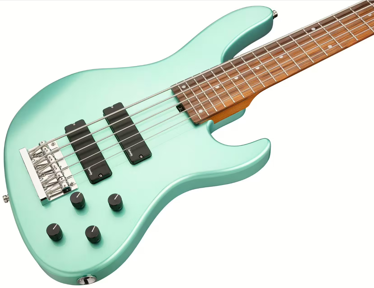 Sadowsky Modern Bass 24-fret 5c Metroexpress Active Mor - Solid Sage Green Metallic - Basse Électrique Solid Body - Variation 2