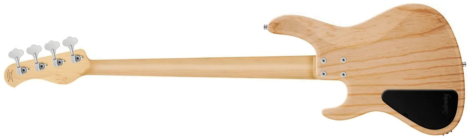 Sadowsky Modern Bass 24 Fret Ash 4c Metroline All Active Mn - Natural Transparent Satin - Basse Électrique Solid Body - Variation 1