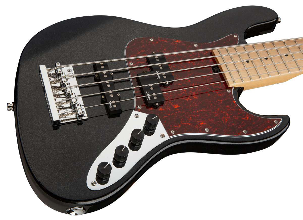 Sadowsky Hybrid P/j Bass 21 Fret 5c Metroexpress Mn - Solid Black - Basse Électrique Solid Body - Variation 2