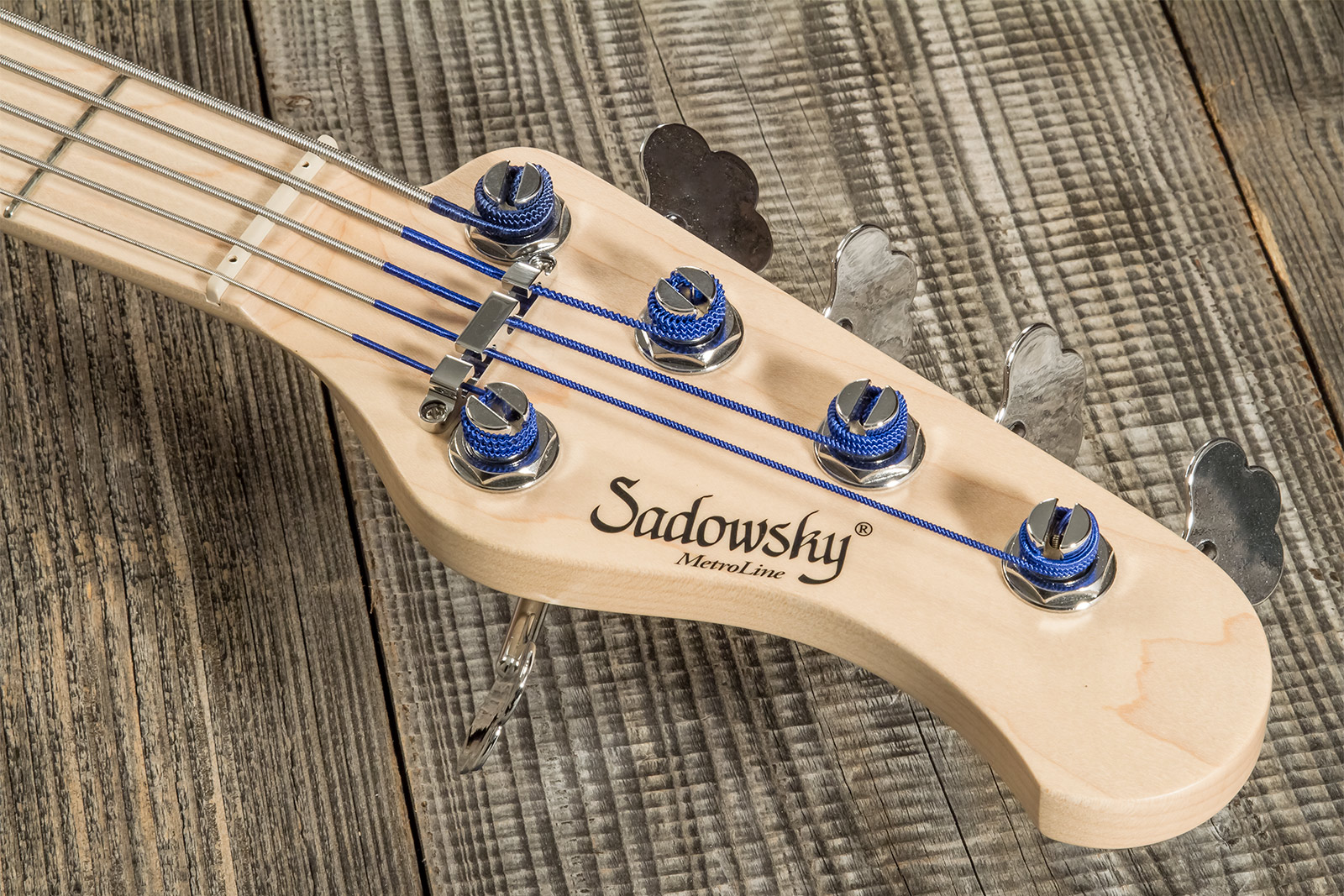 Sadowsky Single Cut Bass 24f Ash 5c Metroline All Active Mn - Satin Black Pearl - Basse Électrique Solid Body - Variation 7