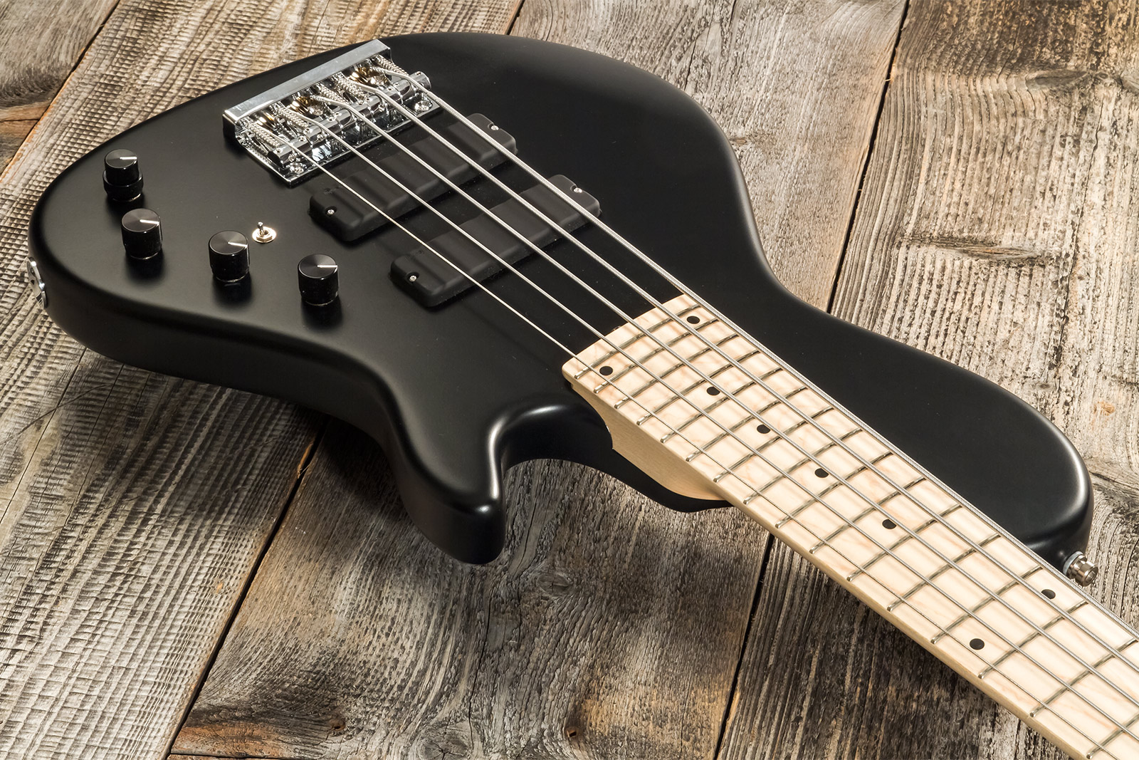 Sadowsky Single Cut Bass 24f Ash 5c Metroline All Active Mn - Satin Black Pearl - Basse Électrique Solid Body - Variation 2