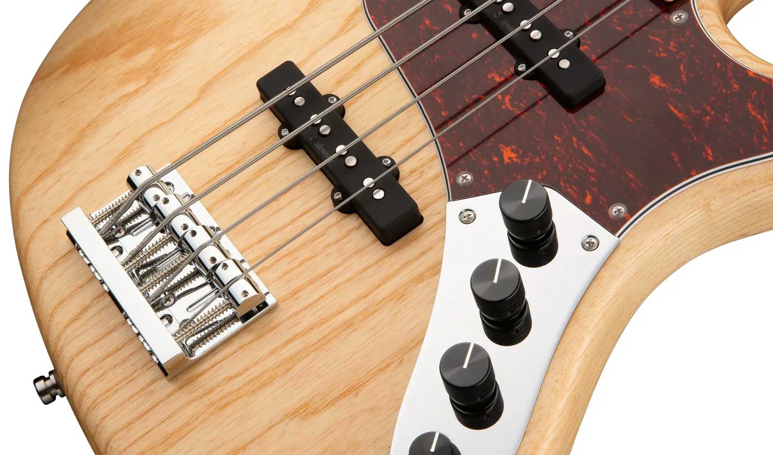 Sadowsky Vintage J/j Bass 24 Fret Ash 4c Metroline All Active Mn - Natural Satin - Basse Électrique Solid Body - Variation 3