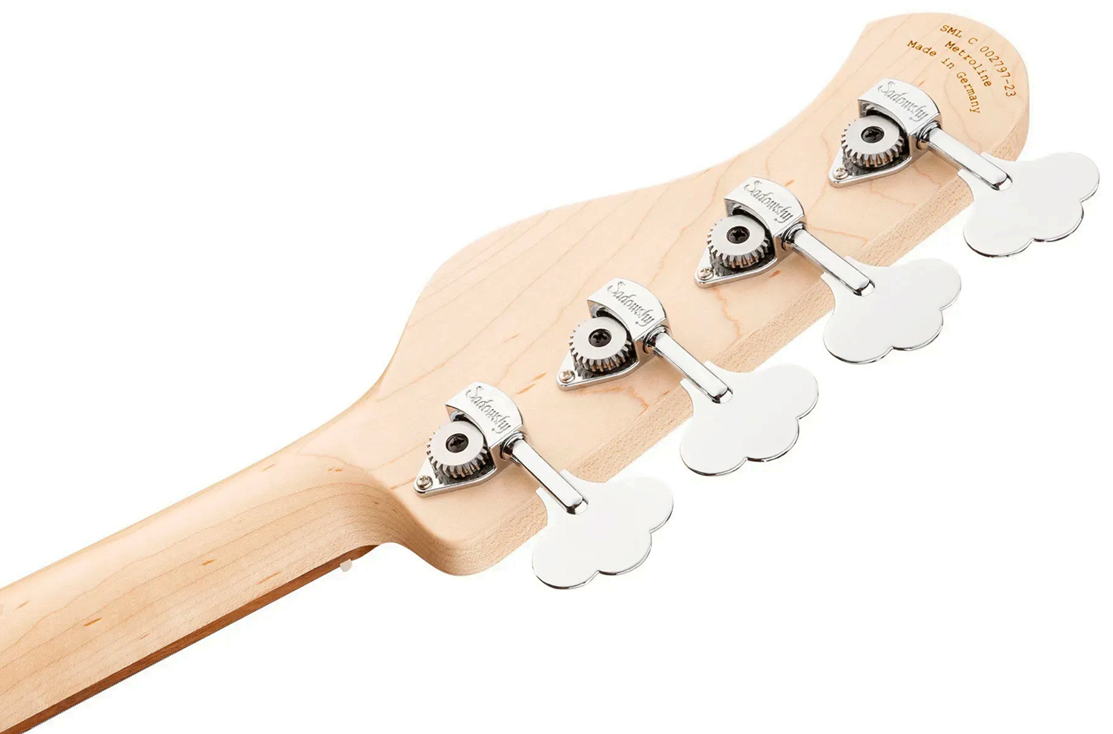 Sadowsky Vintage Jj Bass 21 Fret Alder 4c Metroline All Active Mor - Natural Transparent Satin - Basse Électrique Solid Body - Variation 5