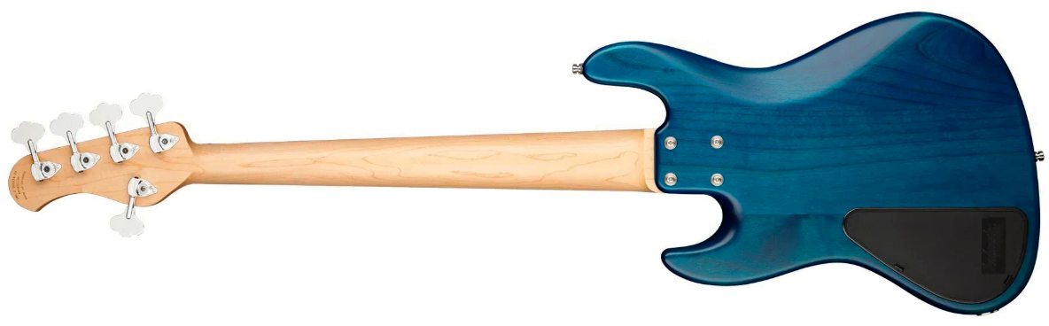 Sadowsky Vintage Jj Bass 21 Fret Alder 5c Metroline All Active Mor - Ocean Blue Transparent Satin - Basse Électrique Solid Body - Variation 1