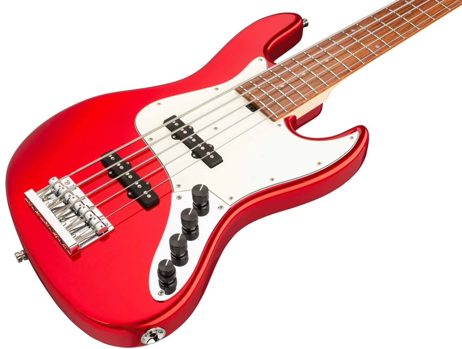 Sadowsky Vintage Jj Bass 21 Fret Alder 5c Metroline All Active Mor - Candy Apple Red Metallic - Basse Électrique Solid Body - Variation 2