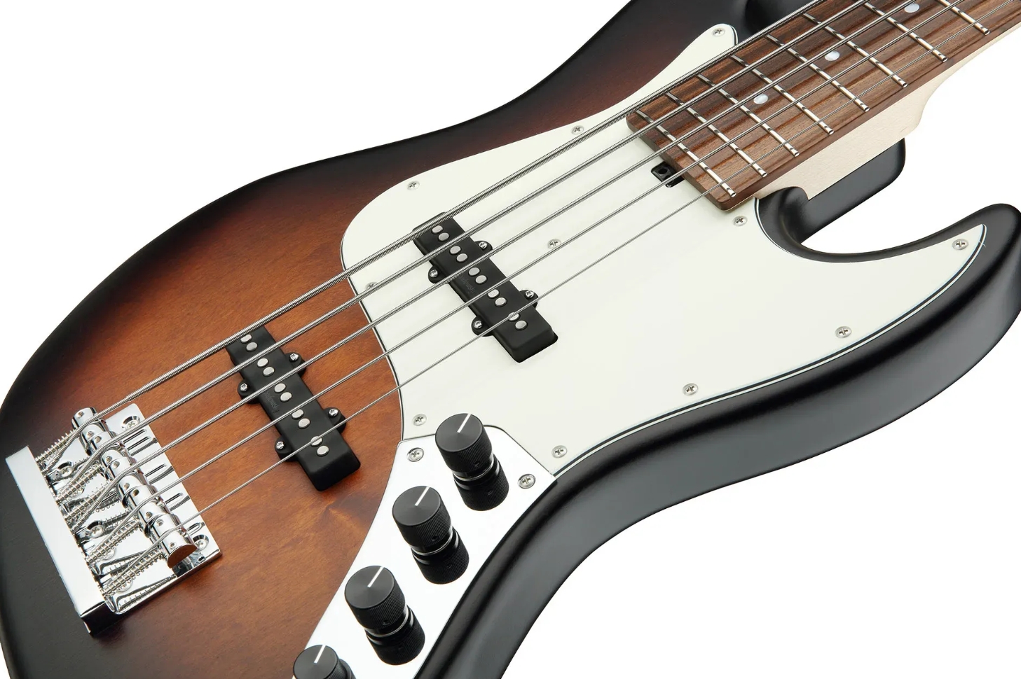 Sadowsky Vintage Jj Bass 21 Fret Alder 5c Metroline All Active Mor - Almond Sunburst Transparent Satin - Basse Électrique Solid Body - Variation 2