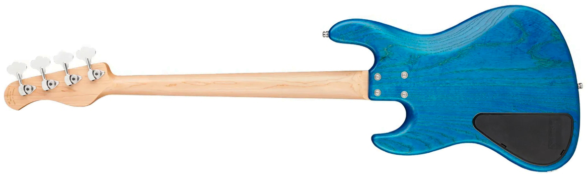 Sadowsky Vintage Jj Bass 21 Fret Ash 4c Metroline All Active Mn - Ocean Blue Transparent Satin - Basse Électrique Solid Body - Variation 1