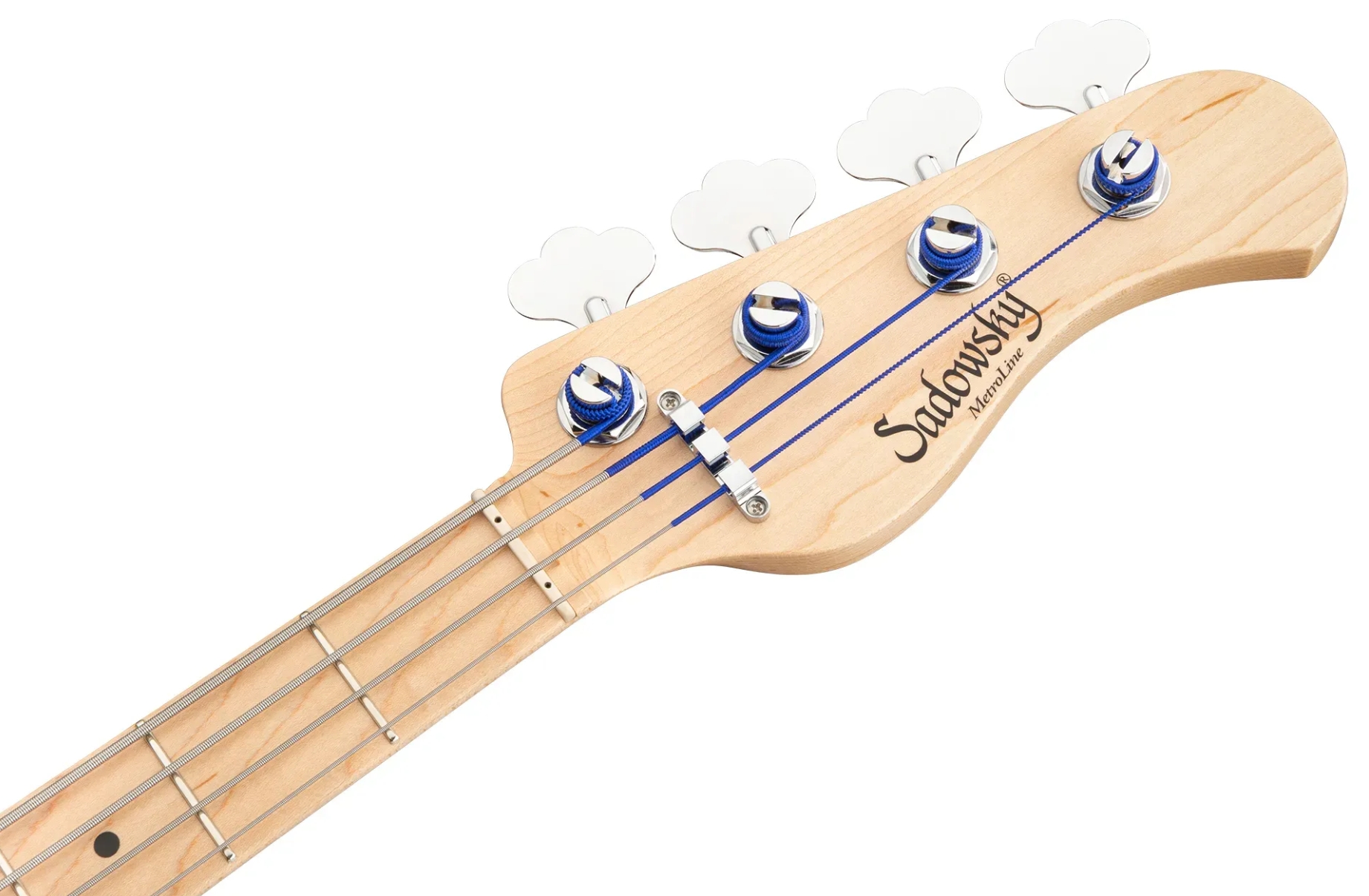 Sadowsky Vintage Jj Bass 21 Fret Ash 4c Metroline All Active Mn - Ocean Blue Transparent Satin - Basse Électrique Solid Body - Variation 4
