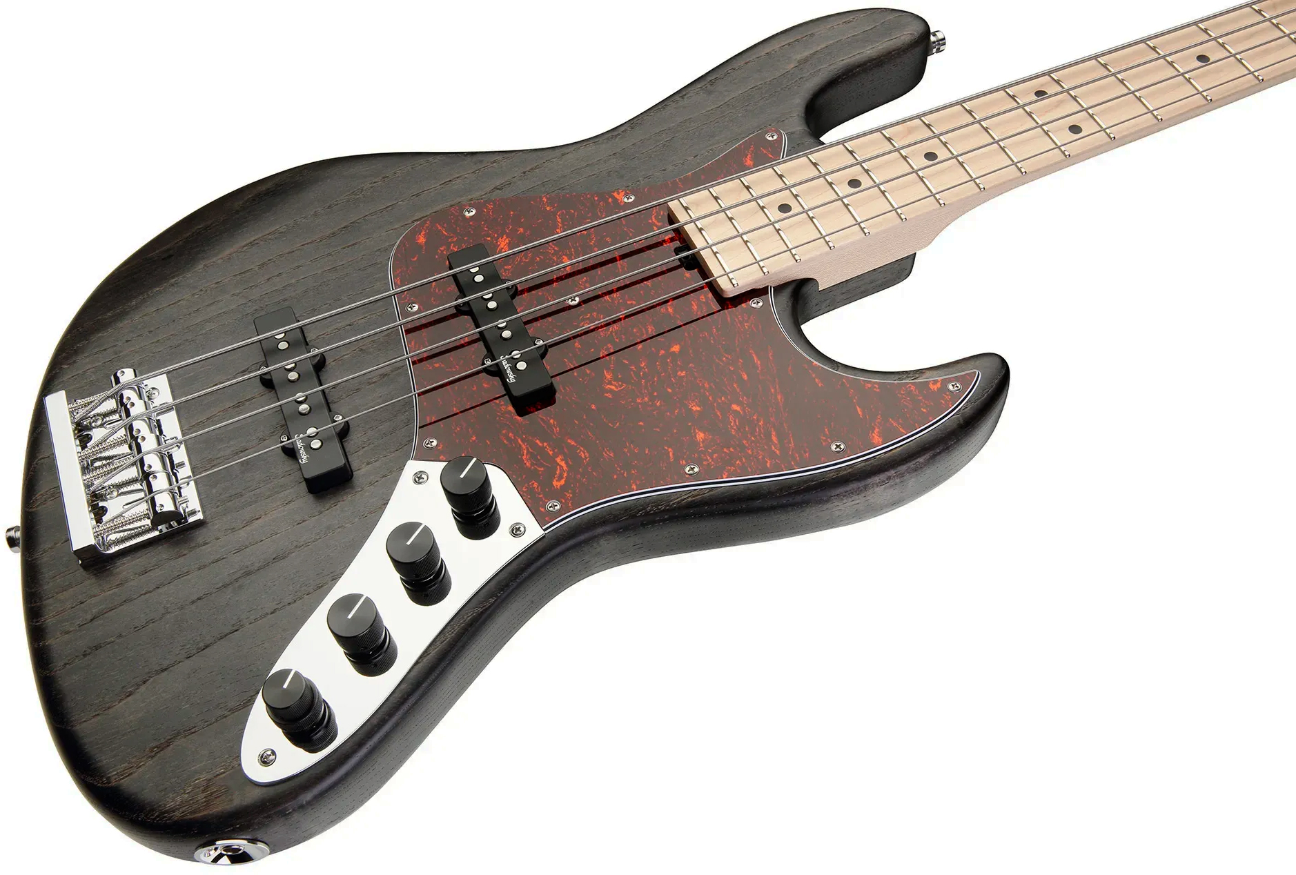 Sadowsky Vintage Jj Bass 21 Fret Ash 4c Metroline All Active Mn - Nirvana Black Transparent Satin - Basse Électrique Solid Body - Variation 4