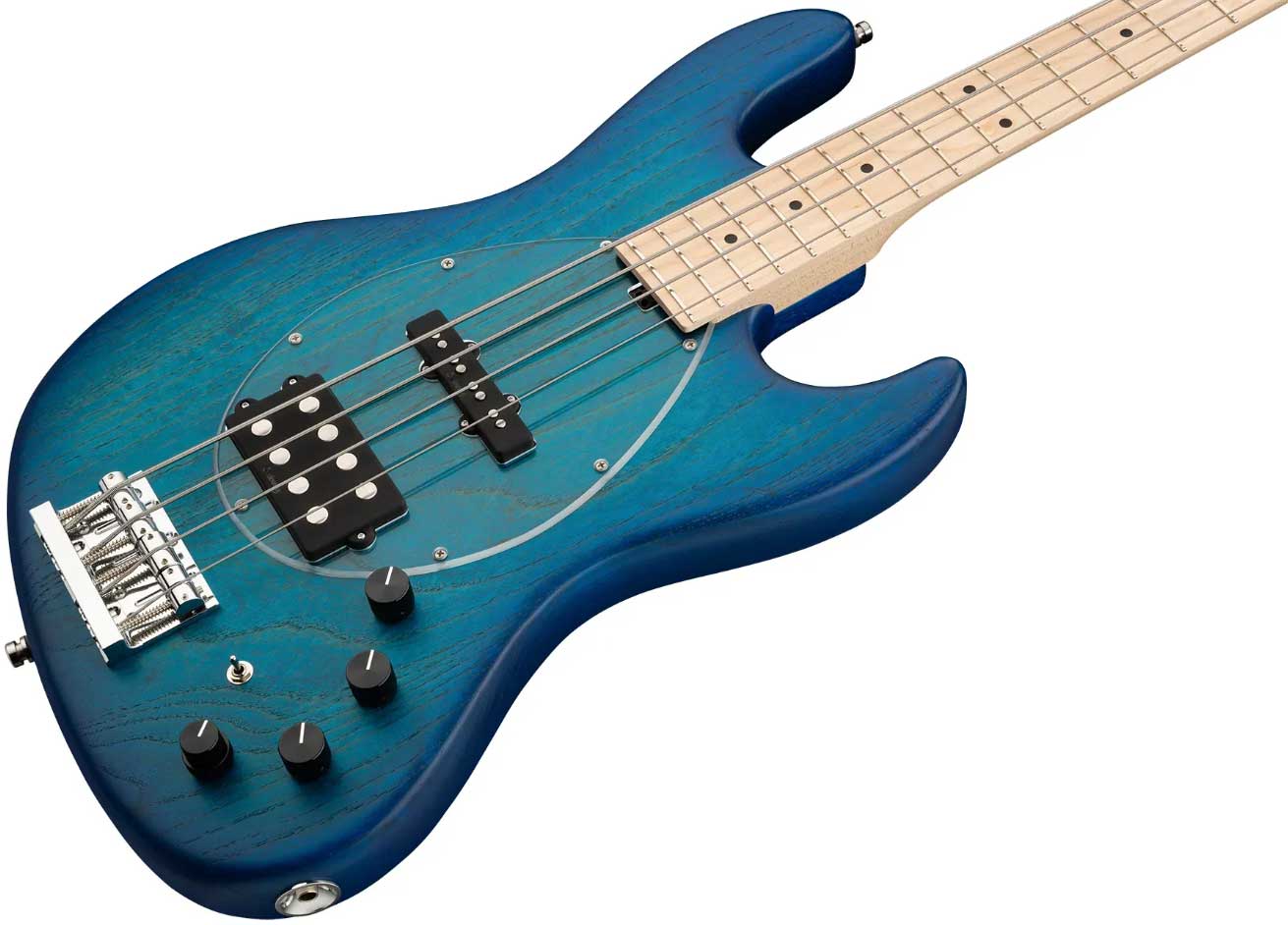 Sadowsky Vintage M/j Bass 21f Ash 4c Metroline All Active Mn - Bora Blue Burst Trans. Satin - Basse Électrique Solid Body - Variation 2