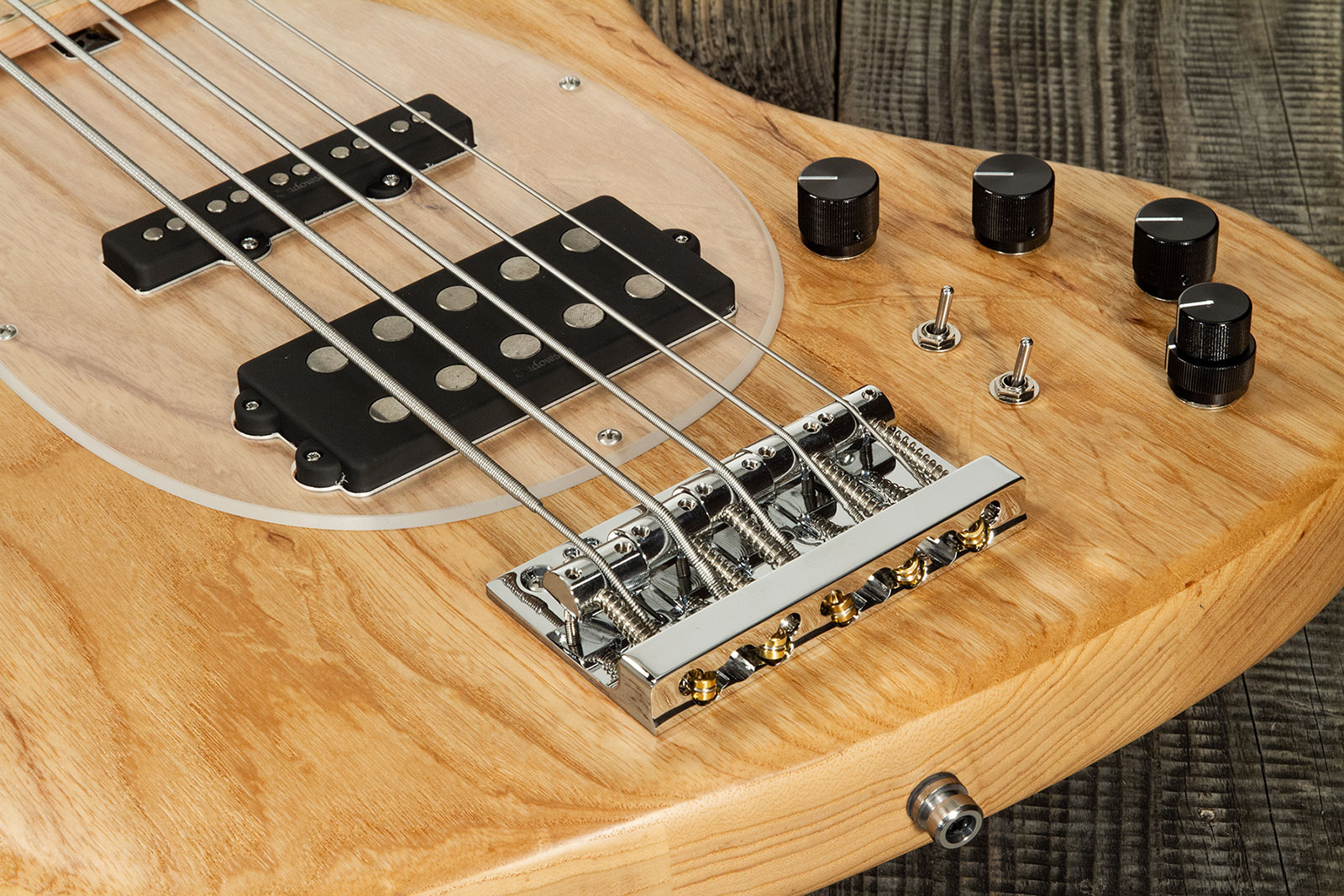 Sadowsky Vintage M/j Bass 21f Ash 5c Metroline All Active Mn - Natural Satin - Basse Électrique Solid Body - Variation 4