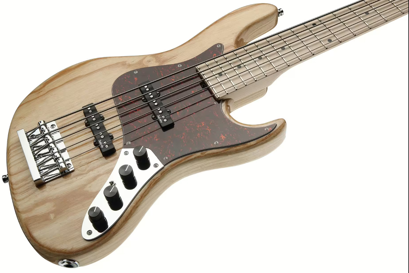 Sadowsky Will Lee 22-fret Ash 5c Metroline Signature All Active Mn - Natural Transparent - Basse Électrique Solid Body - Variation 2