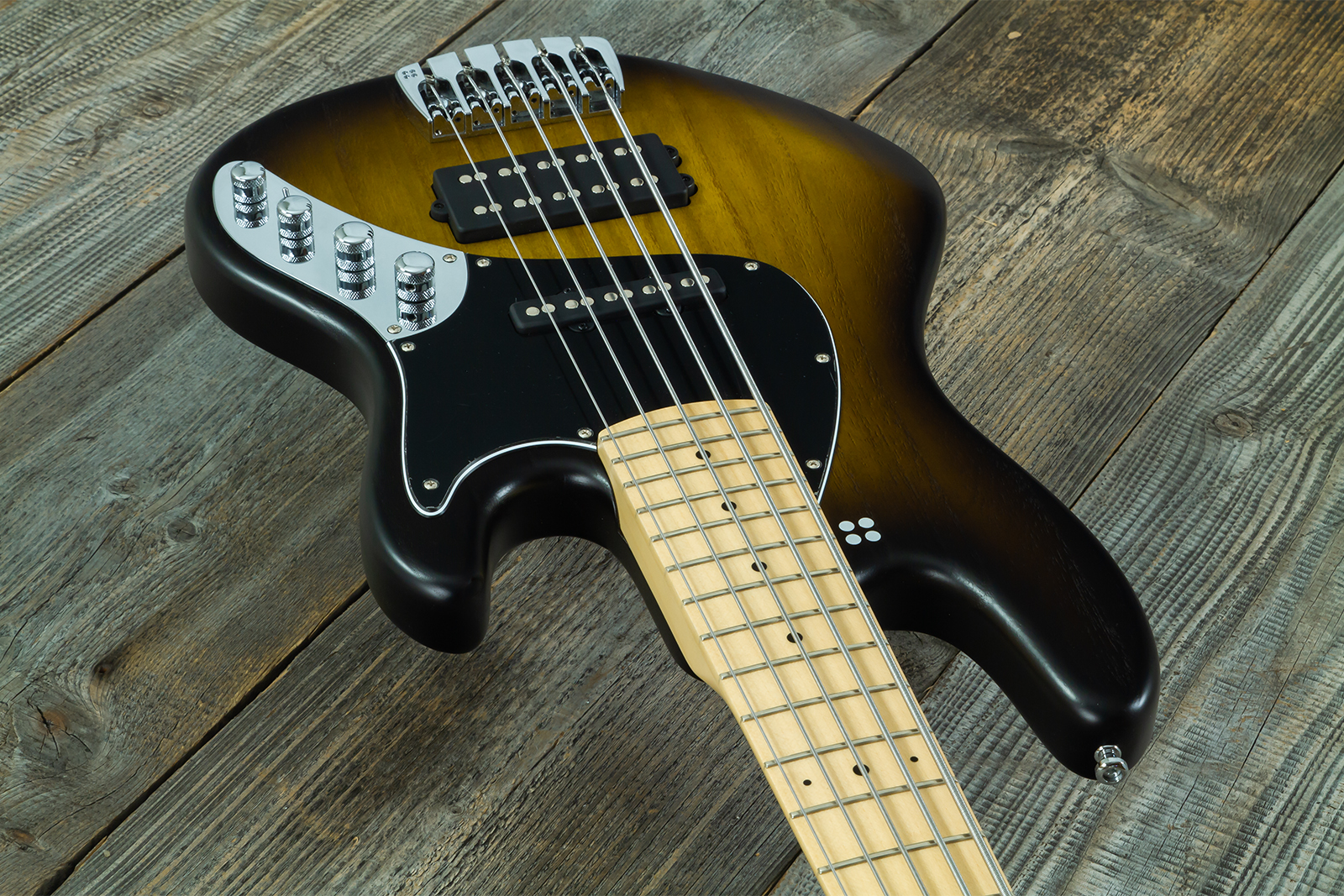 Sandberg California Tm Sl Superlight 5c All Active Mn #50318 - Matt Tobacco Sunburst - Basse Électrique Solid Body - Variation 2