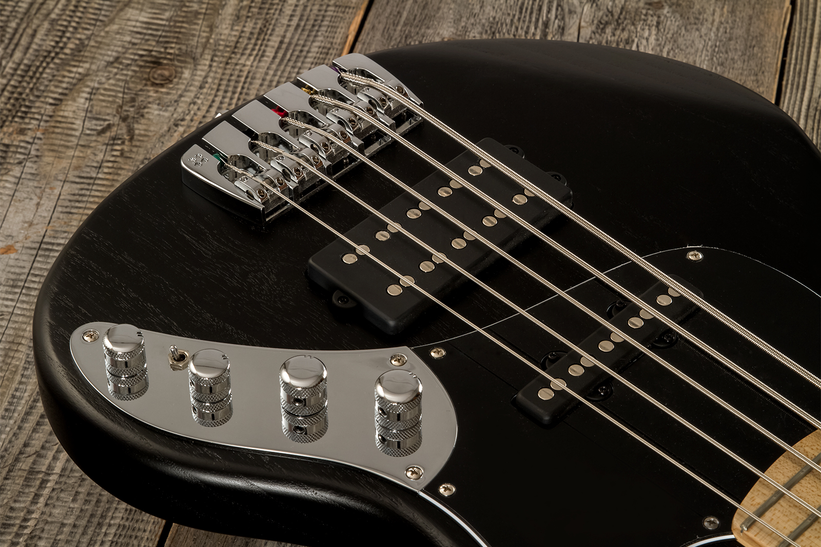 Sandberg California Tm5 Sl Superlight Black Dots 5c All Active Mn - Black - Basse Électrique Solid Body - Variation 3