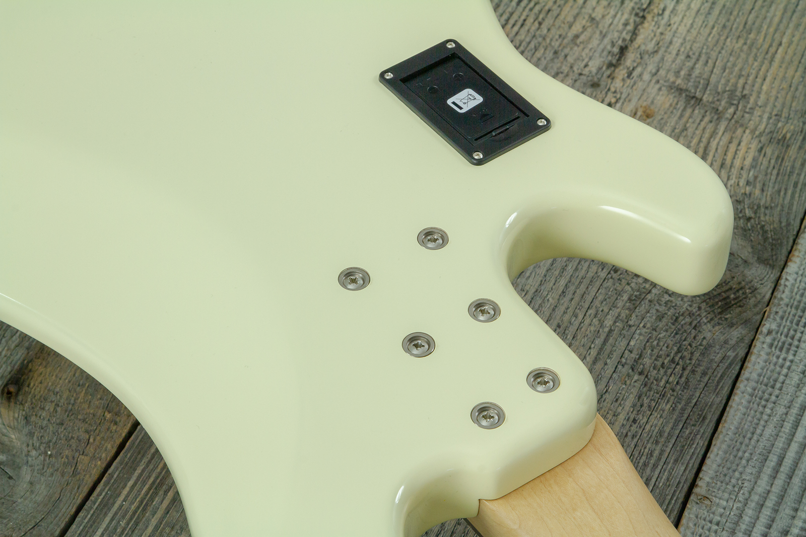Sandberg California Vm4 Abalone Dots All 4c Active Rw - Highgloss Creme - Basse Électrique Solid Body - Variation 16