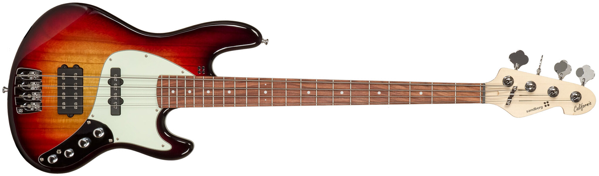 Sandberg California Tm4 Sl Superlight Ltd Active Pf - Ultra Soft Aged 3-tone Sunburst Gloss - Basse Électrique Solid Body - Main picture
