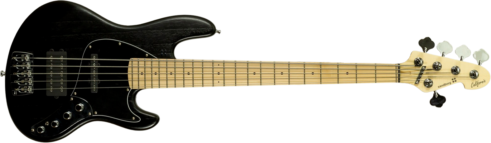 Sandberg California Tm5 Sl Superlight Black Dots Black Pckd 5c All Active Mn - Black Matt - Basse Électrique Solid Body - Main picture