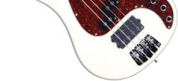 Basse électrique solid body Sandberg                       California VM 4-String (White Dots, RW) - Highgloss creme