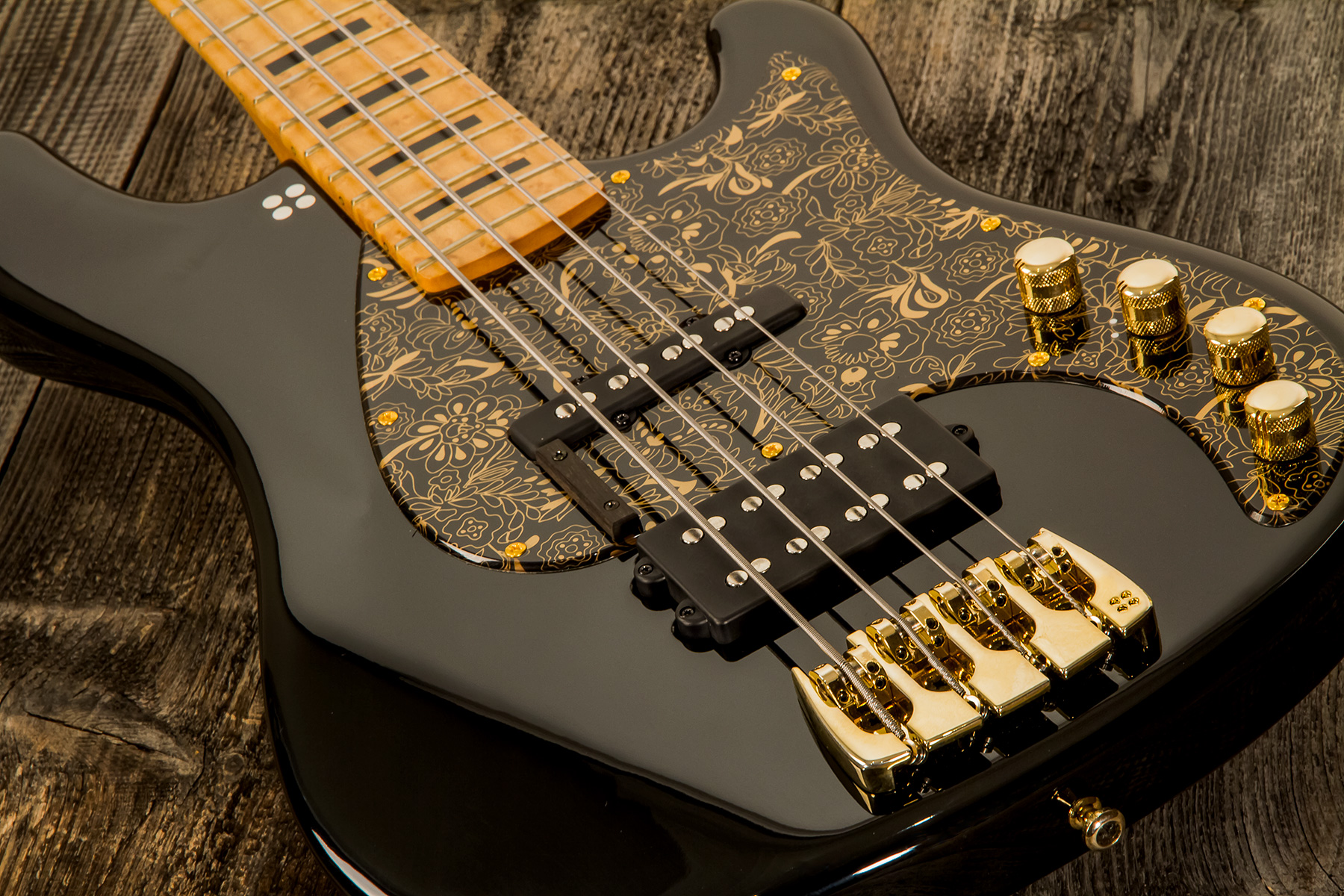 Sandberg Ida Nielsen Asien Silk California V Signature Active Mn - Soft Aged Black - Basse Électrique Solid Body - Variation 3
