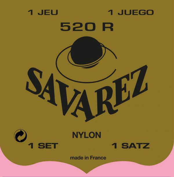 Savarez Jeu De 6 Cordes Classic 520r Carte Rouge Tension Forte - Cordes Guitare Classique Nylon - Main picture