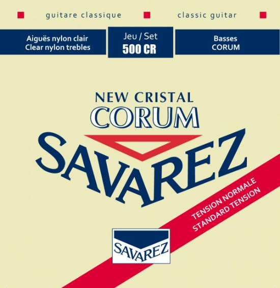 Savarez Jeu De 6 Cordes New Cristal Corum Normal Tension 500cr - Cordes Guitare Classique Nylon - Main picture
