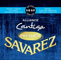 Cordes guitare classique nylon Savarez 510 AJP Cantiga Alliance Premium Tension Forte - Jeu de 6 cordes