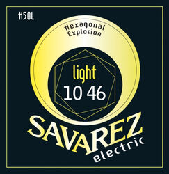 Cordes guitare électrique Savarez H50L HEXAGONAL EXPLOSION 10-46 - Jeu de 6 cordes