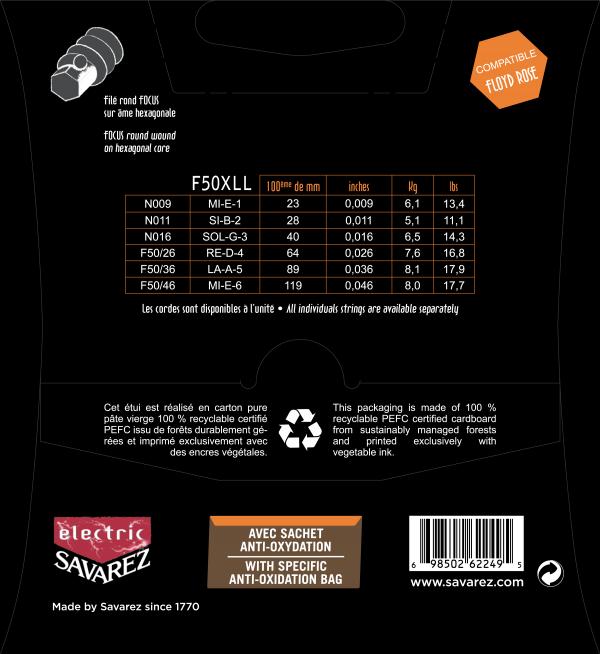Savarez F50xll Focus 09-46 - Cordes Guitare Électrique - Variation 1
