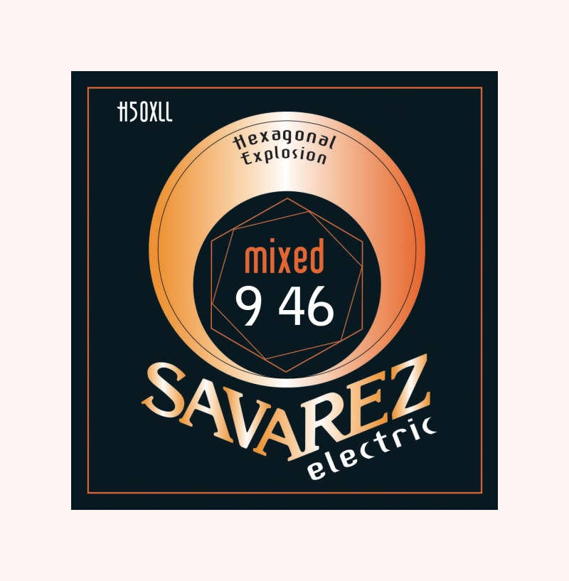 Savarez Jeu De 6 Cordes H50xl Hexagonal Explosion 09-46 - Cordes Guitare Électrique - Variation 1