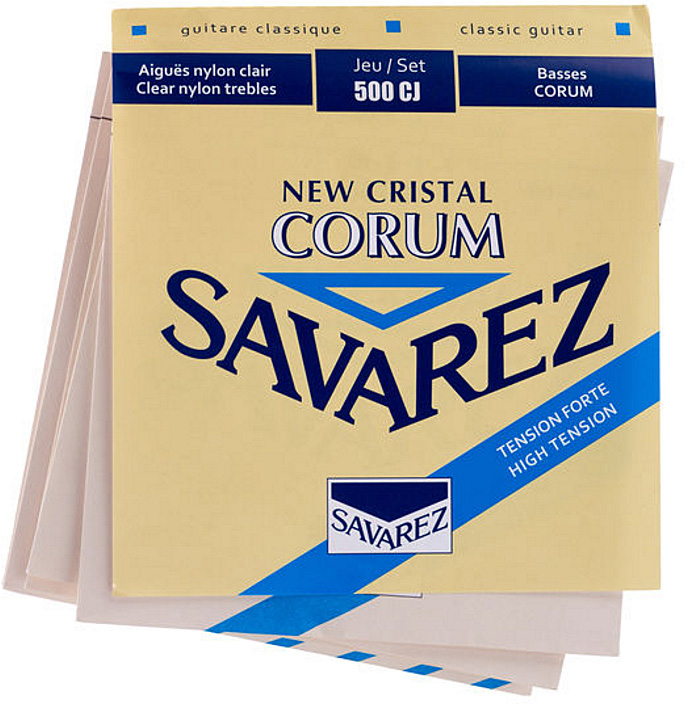 Savarez Jeu De 6 Cordes New Cristal Corum High Tension 500cj - Cordes Guitare Classique Nylon - Variation 1