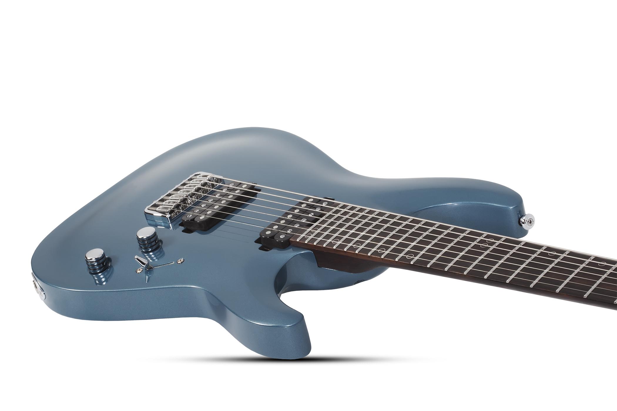 Schecter Aaron Marshall Am-7 Signature 2h Ht Eb - Cobalt Slate - Guitare Électrique 7 Cordes - Variation 2