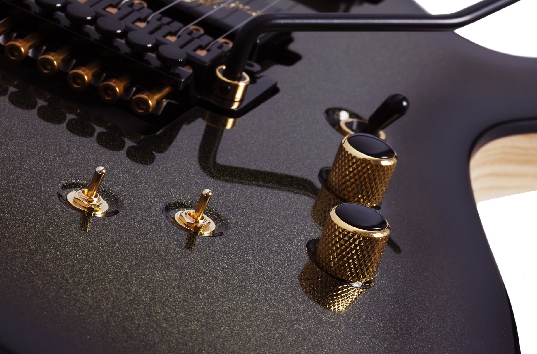 Schecter Avenger Fr-s 50th Ann. 2h Sustainiac Fr Eb - 50th Gold Burst - Guitare Électrique MÉtal - Variation 4