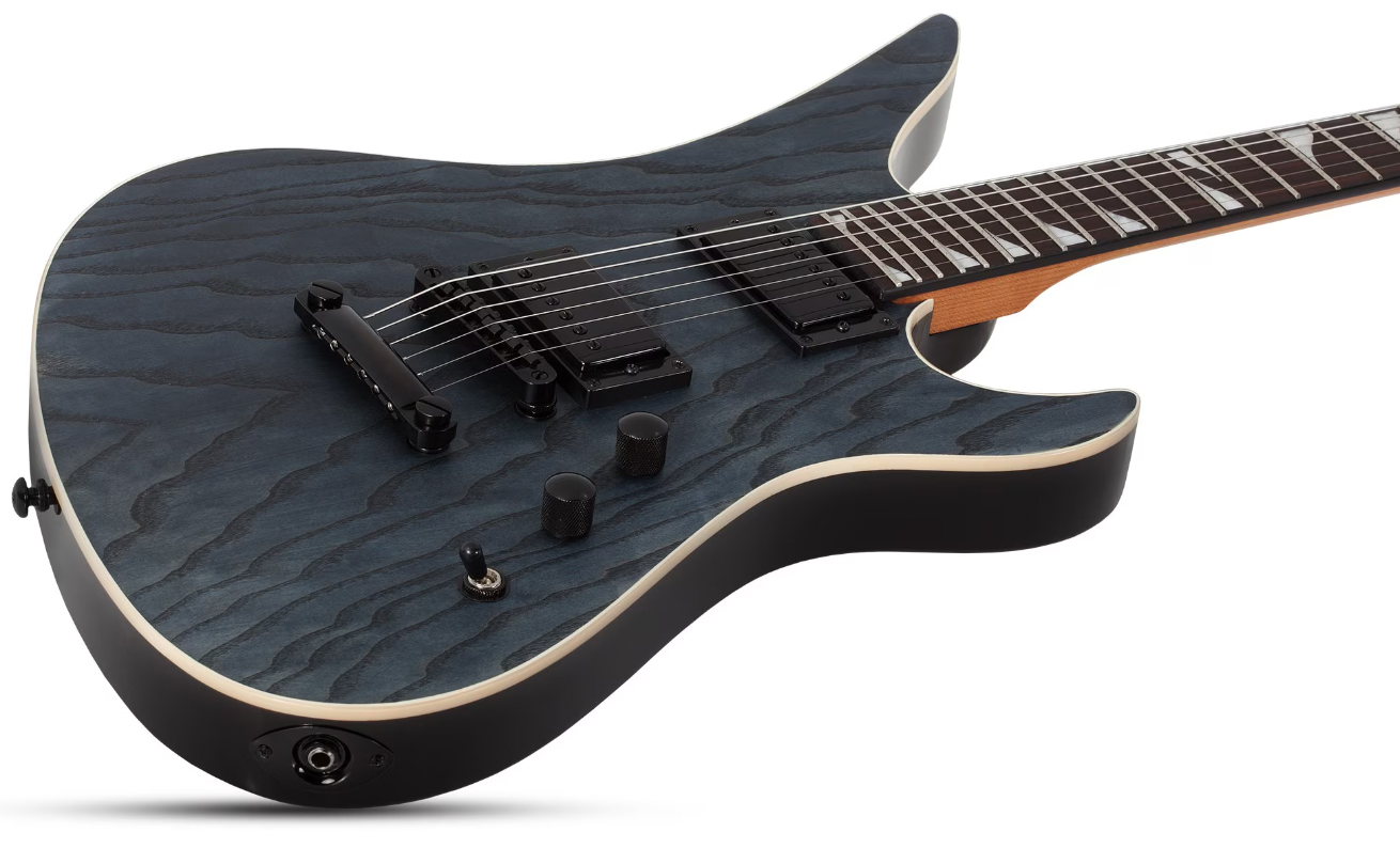 Schecter Avenger Standard 2h Ht Rw - Charcoal Satin - Guitare Électrique MÉtal - Variation 1