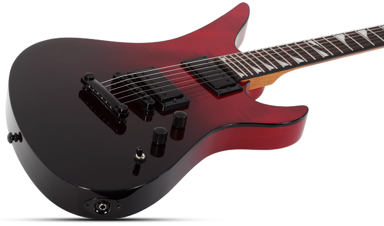 Schecter Avenger Standard 2h Ht Rw - Blood Burst - Guitare Électrique MÉtal - Variation 1