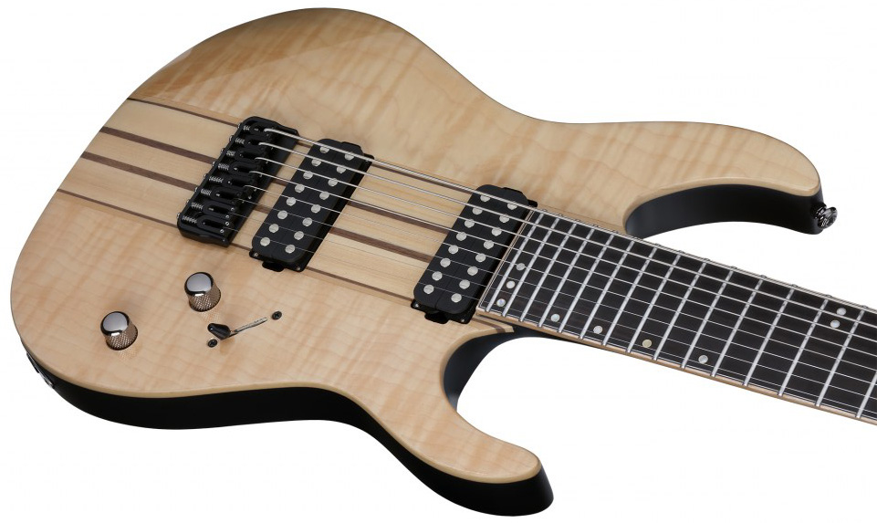 Schecter Banshee Elite-8 Hh Ht - Gloss Natural - Guitare Électrique Baryton - Variation 2