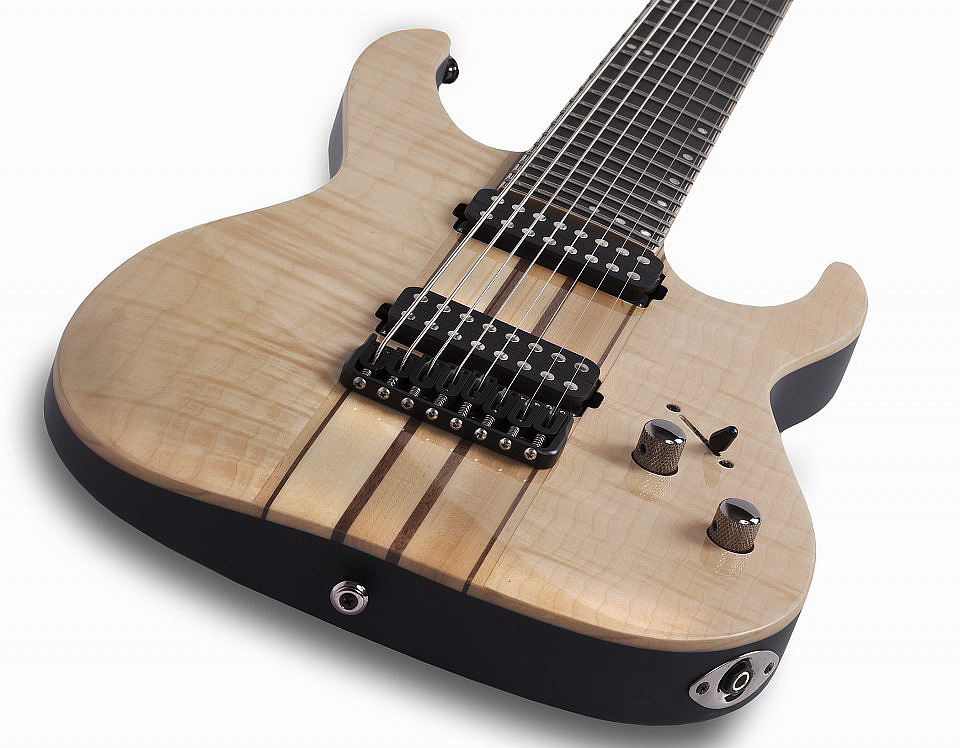 Schecter Banshee Elite-8 Hh Ht - Gloss Natural - Guitare Électrique Baryton - Variation 3