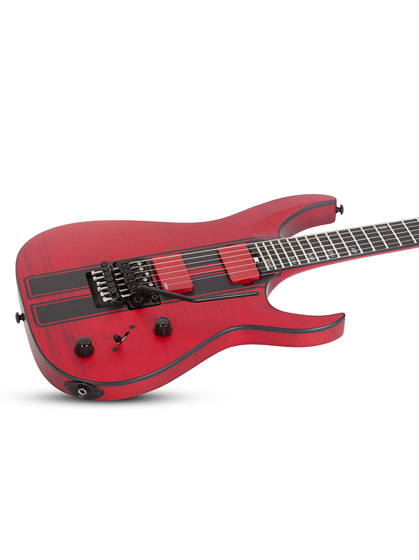 Schecter Banshee Gt Fr Emg 2h Eb - Trans Red - Guitare Électrique Forme Str - Variation 2