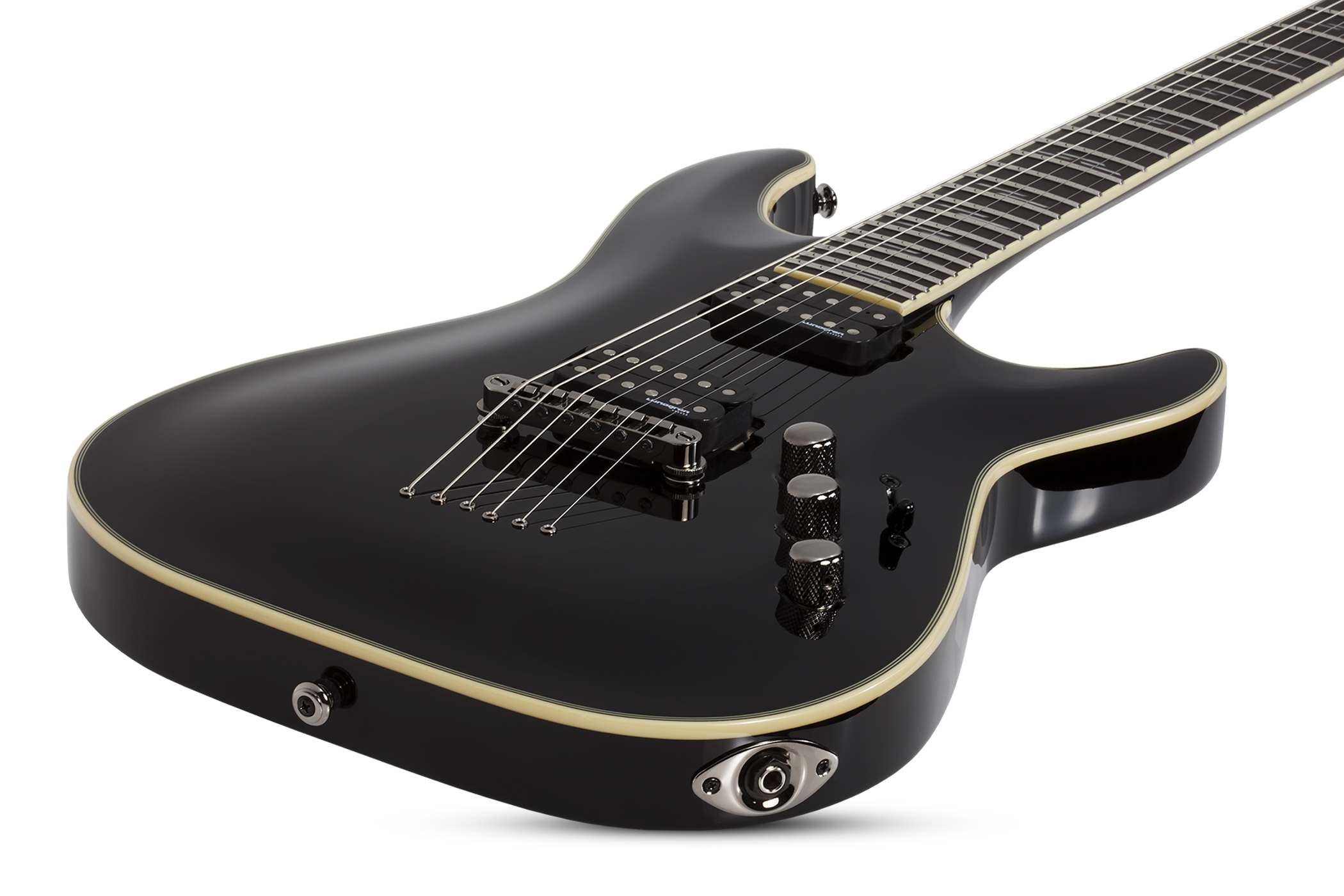 Schecter C-1 Blackjack 2h Lundgren Ht Eb - Black - Guitare Électrique Forme Str - Variation 1