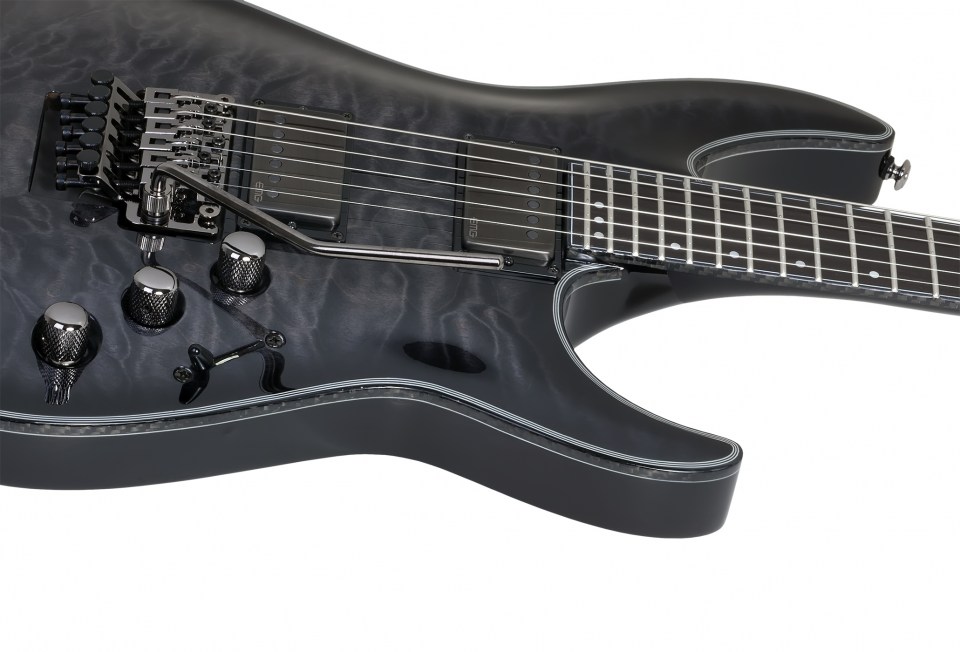 Schecter C-1 Fr Hellraiser Hybrid 2h Emg Eb - Trans. Black Burst - Guitare Électrique Forme Str - Variation 3