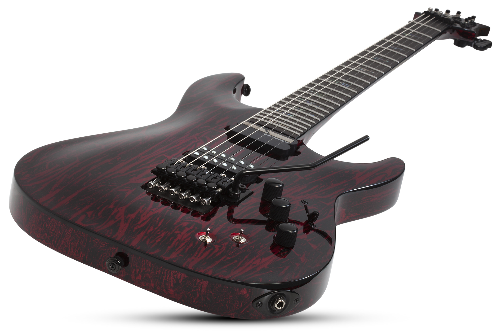 Schecter C-1 Fr  S Silver Mountain 2h Sustainiac Ht Eb - Blood Moon - Guitare Électrique Forme Str - Variation 1