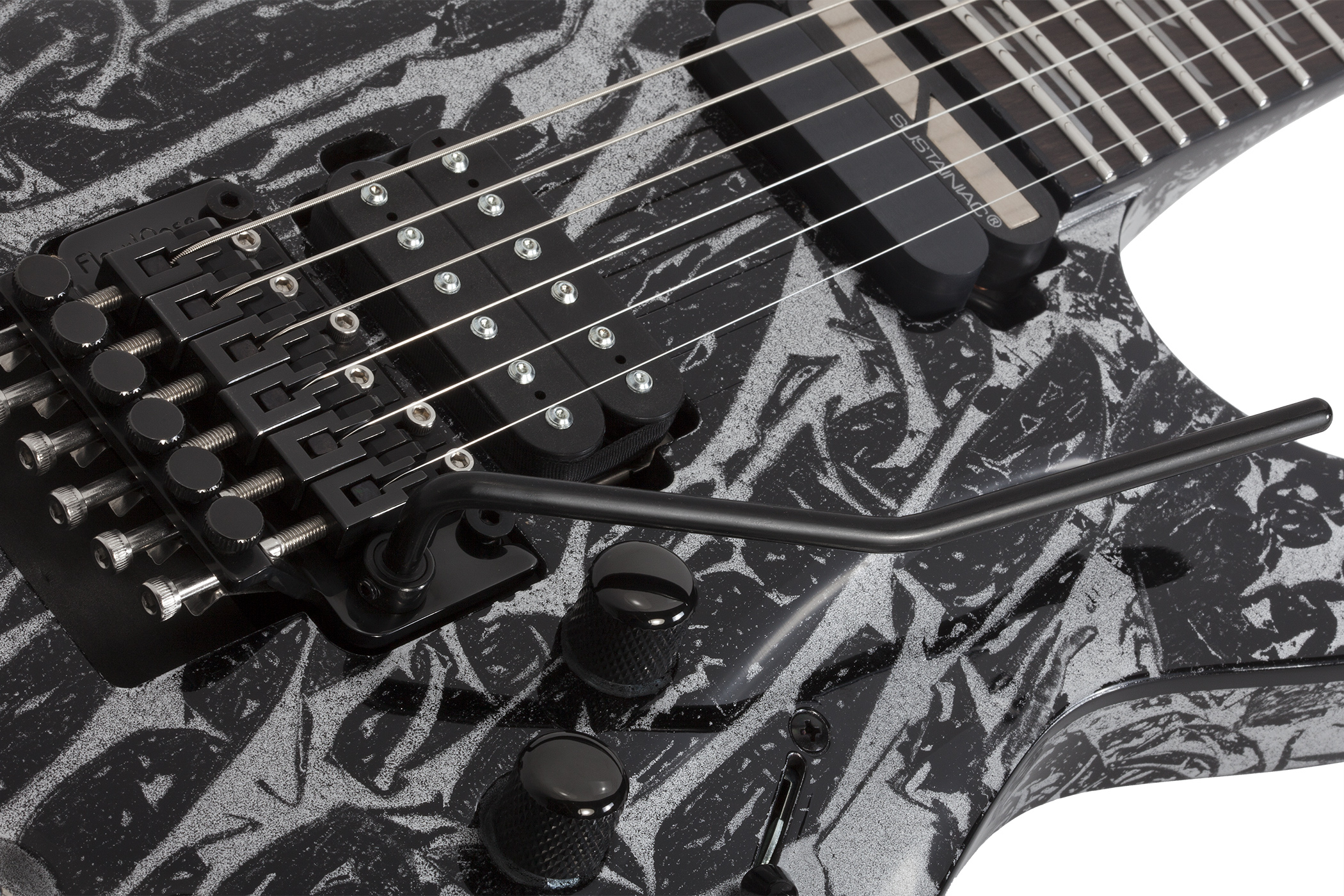 Schecter C-1 Fr  S Silver Mountain 2h Sustainiac Ht Eb - Silver Mountain - Guitare Électrique Forme Str - Variation 3