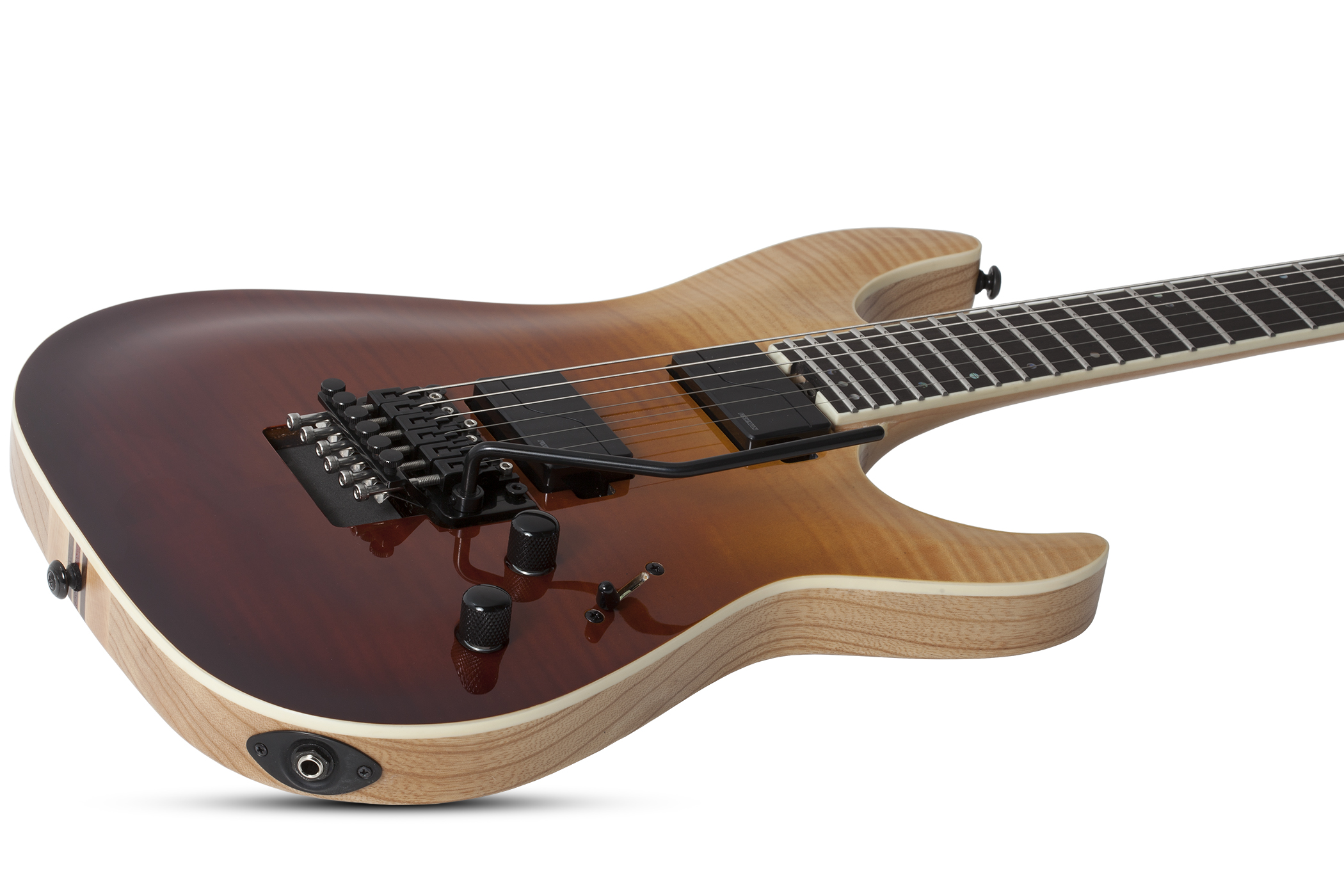 Schecter C-1 Fr Sls Elite 2h Fishman Fluence Modern Eb - Antique Fade Burst - Guitare Électrique Forme Str - Variation 2