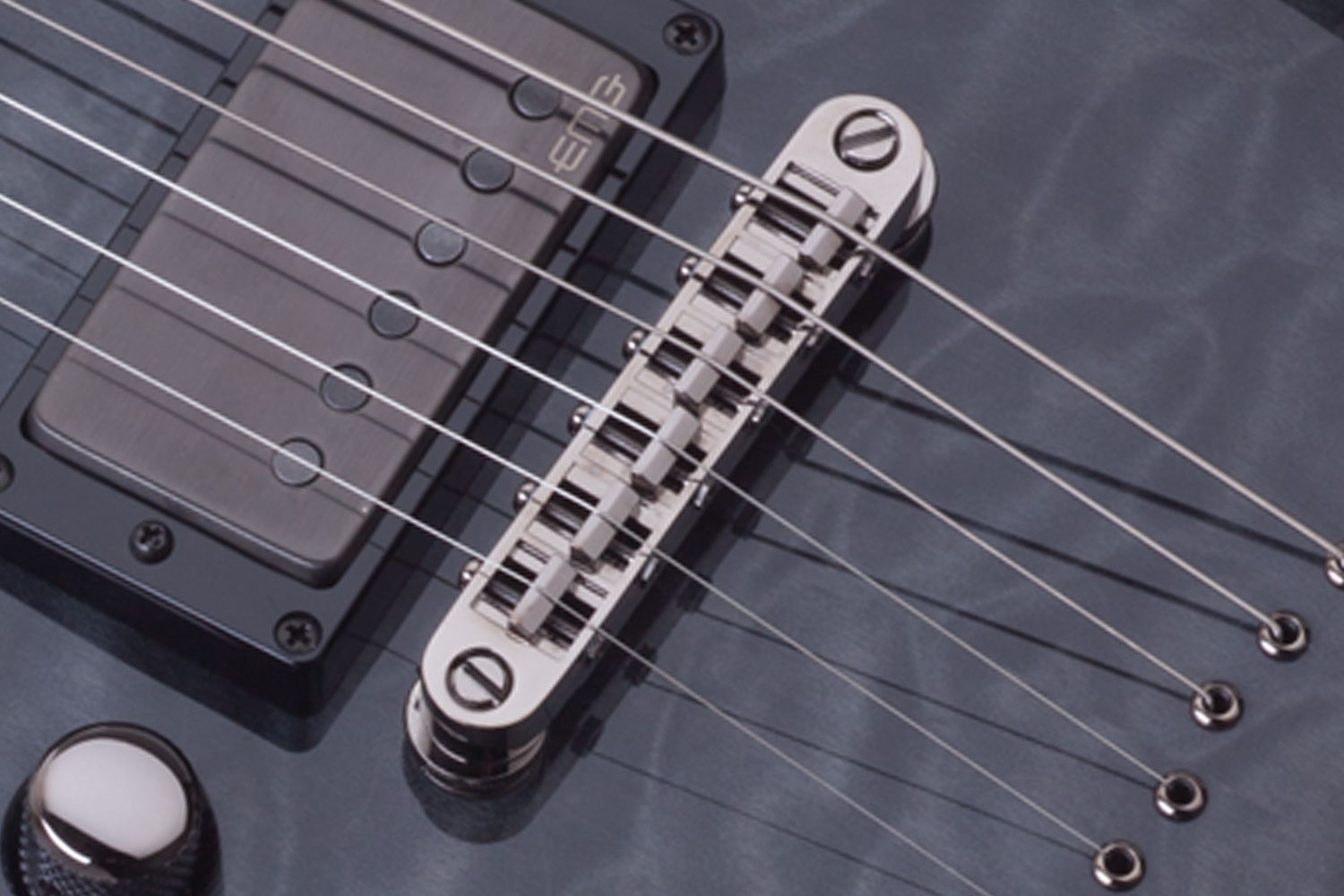 Schecter C-1 Hellraiser Hybrid Lh Gaucher 2h Emg Ht Eb - Trans. Black Burst - Guitare Électrique Gaucher - Variation 2