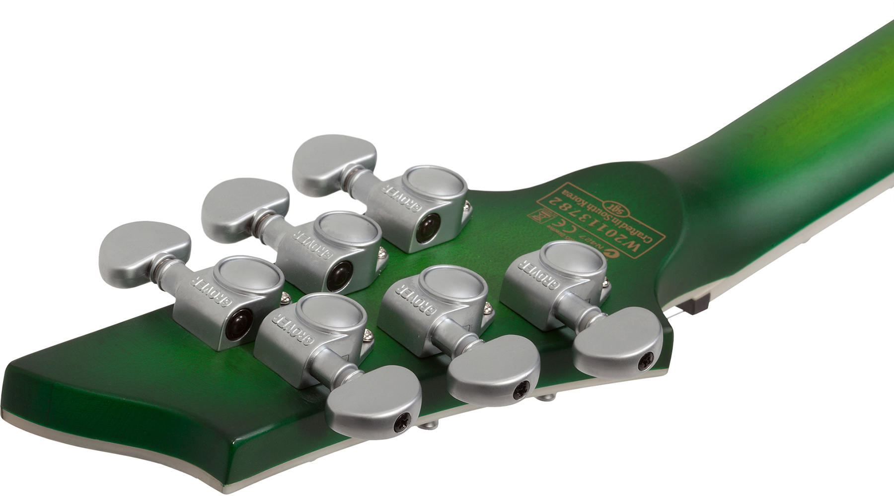 Schecter C-1 Platinum 2h Emg Ht Eb - Satin Green Burst - Guitare Électrique Forme Str - Variation 5