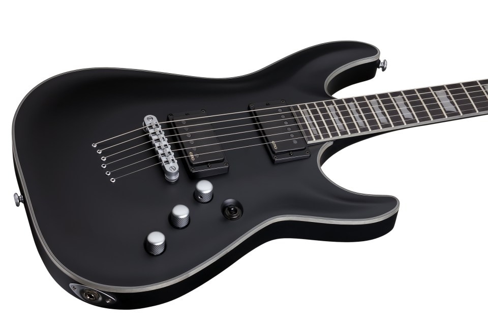 Schecter C-1 Platinum 2h Emg Ht Eb - Satin Black - Guitare Électrique Forme Str - Variation 7