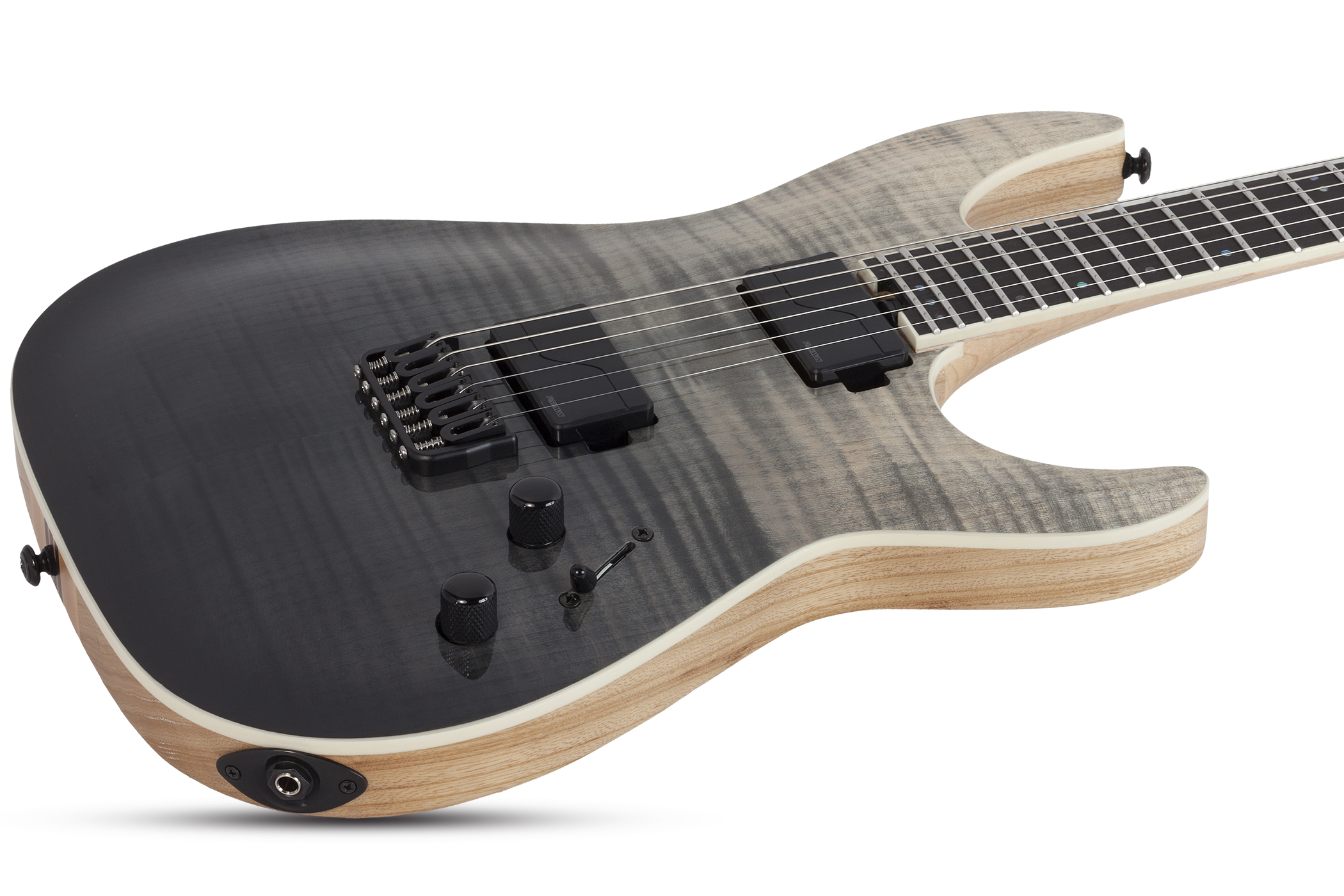 Schecter Sls Elite C-1 2h Fishman Fluence Modern Ht Eb - Black Fade Burst - Guitare Électrique Forme Str - Variation 1