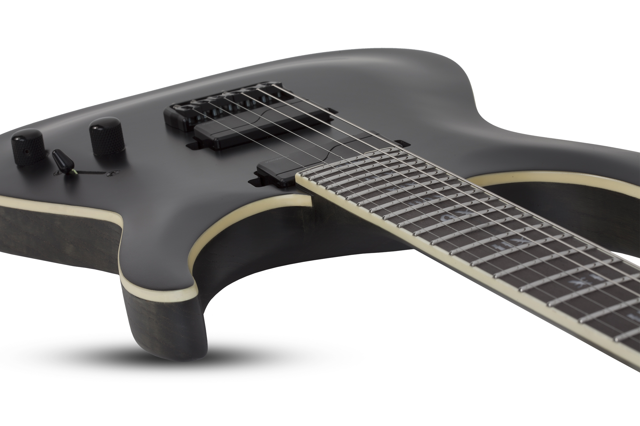 Schecter C-1 Sls Evil Twin 2h Fishman Ht Eb - Satin Black - Guitare Électrique Forme Str - Variation 2