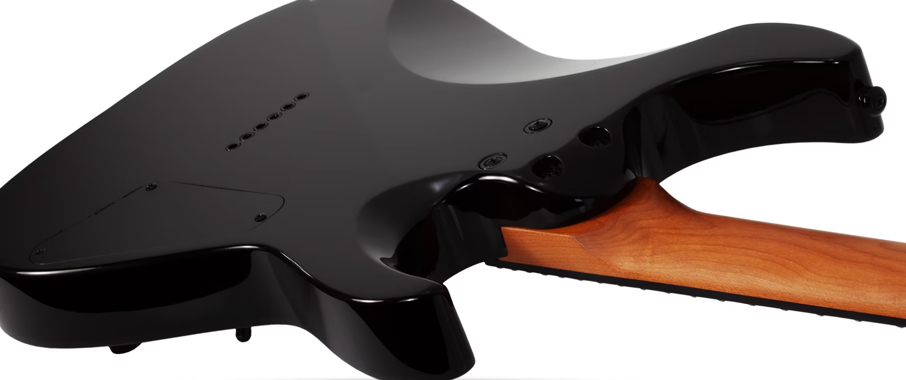 Schecter C-1 Standard Lh Gaucher 2h Ht Rw - Black Fade Burst Burl - Guitare Électrique Forme Str - Variation 4