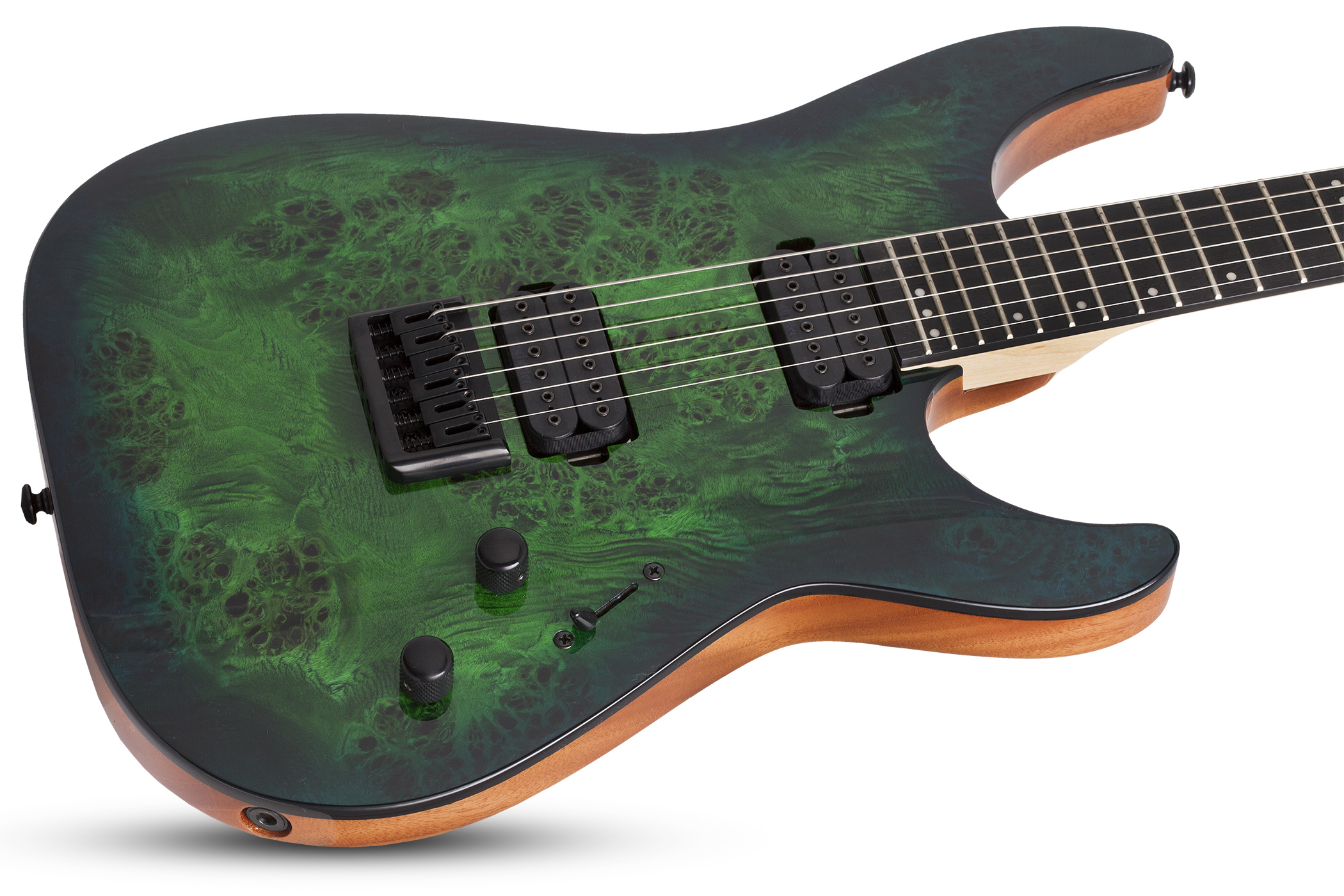 Schecter C-6 Pro 2h Ht Wen - Aqua Burst - Guitare Électrique Double Cut - Variation 2